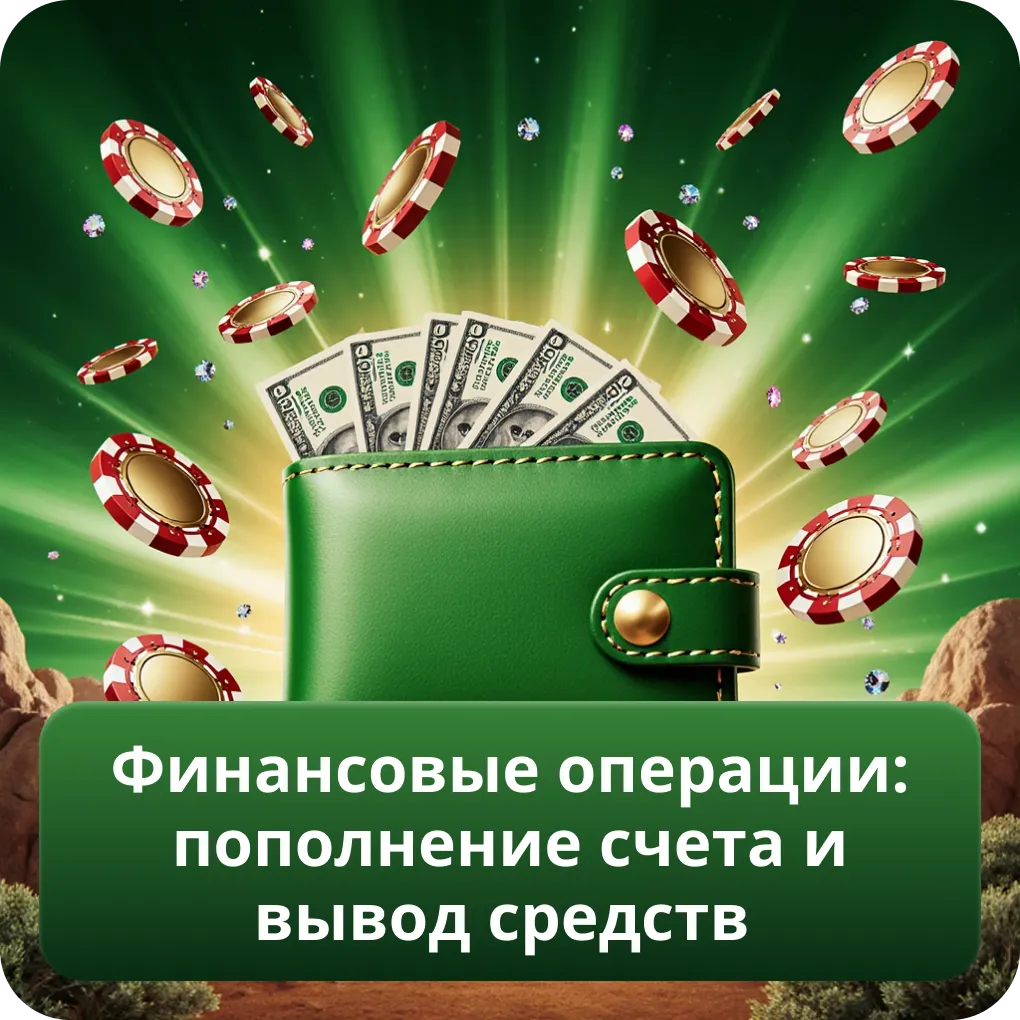 Финансовые операции: пополнение счета и вывод средств