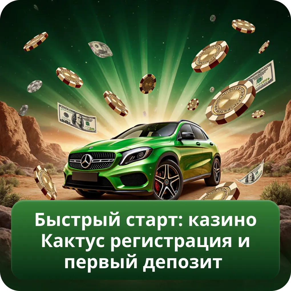 Быстрый старт: казино Кактус регистрация и первый депозит